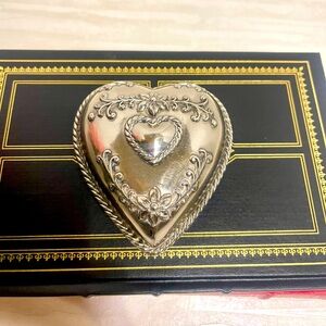 Heart Shaped Jewelry Trinket Box